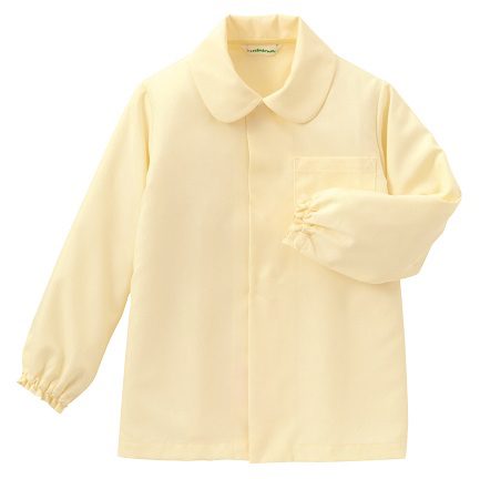 長袖ブラウス 丸衿ベツ 穴ナシ ベージュ