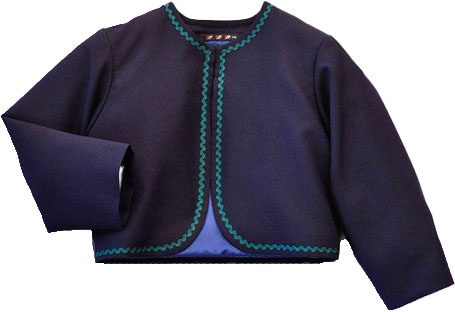 ジャケット ボレロ 紺