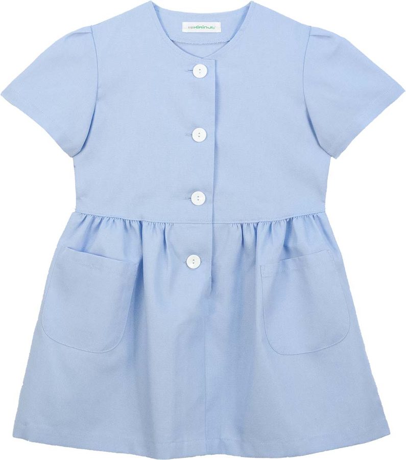夏服 ワンピース ベツ サックス