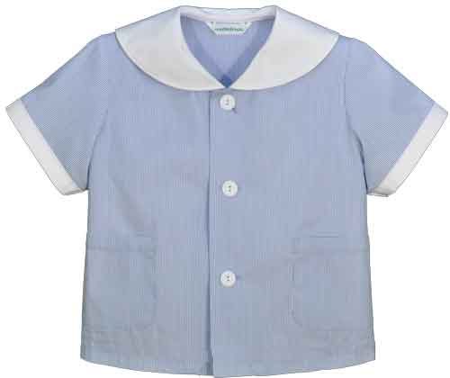 夏服 セーラー 白衿 衿後シシュウ入