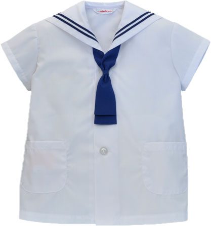 夏服 208B 紺線2本入 紺タイ付