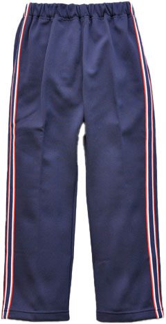 トレパンツ BS ライン入 濃紺*赤