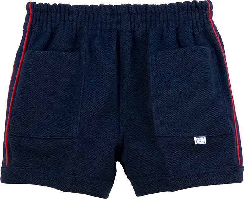 パンツ ライン入 両前P付 紺