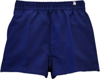 ズボン Sゴム 前開 淡紺